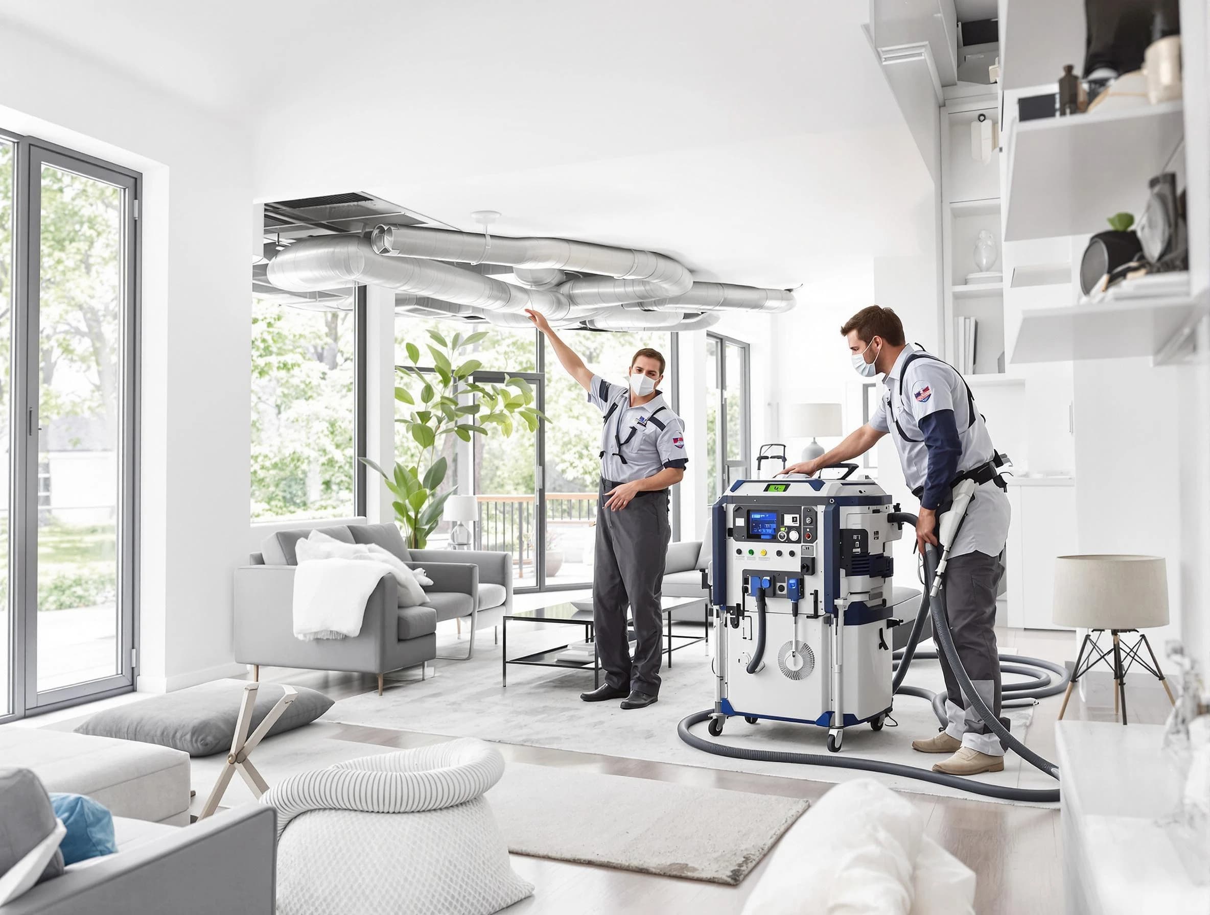 Murfreesboro Air Duct Cleaning professional conducting pure air duct cleaning with state-of-the-art equipment in Murfreesboro