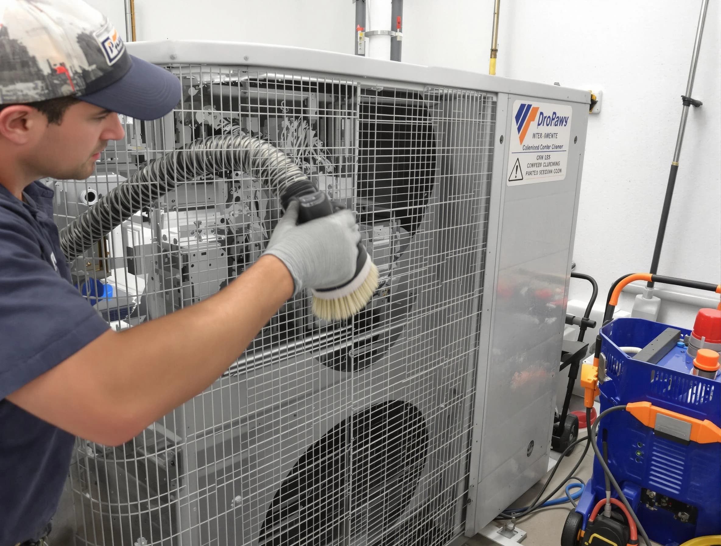 Murfreesboro Air Duct Cleaning specialist performing precision AC coil cleaning for improved system performance in Murfreesboro